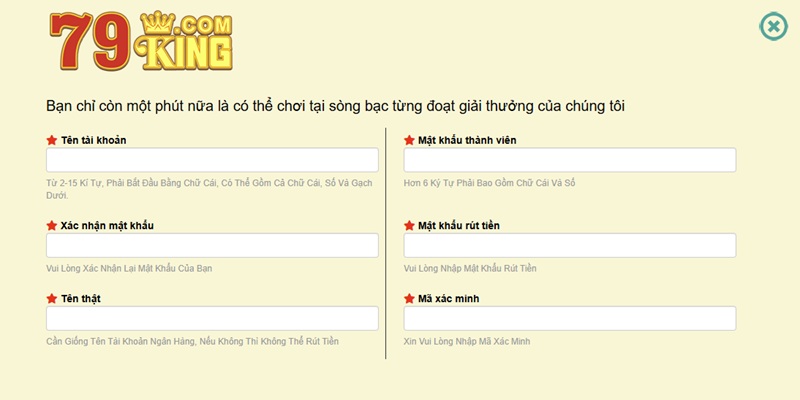 Khởi tạo nick mới Khởi tạo nick mới